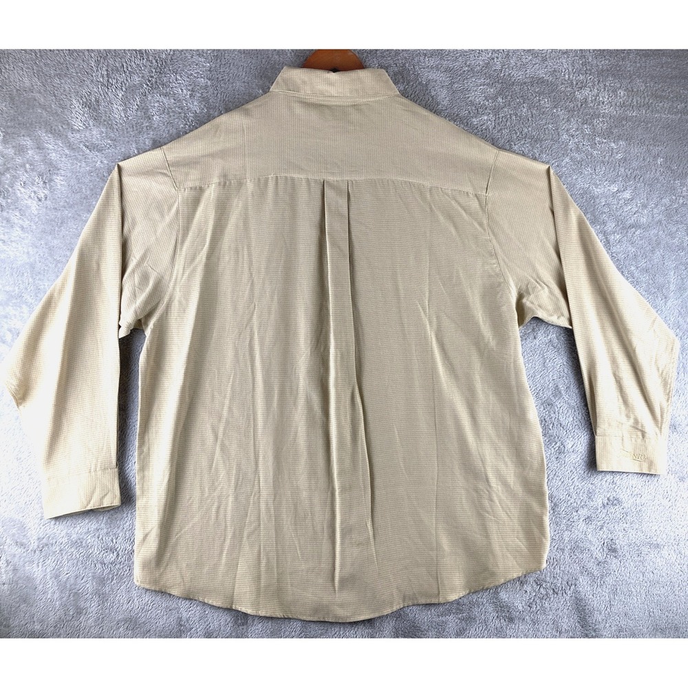 Tri-Mountain Shirt Mens XL Checked Long Sleeve Button Down Polynosic Blend - Picture 2 of 12